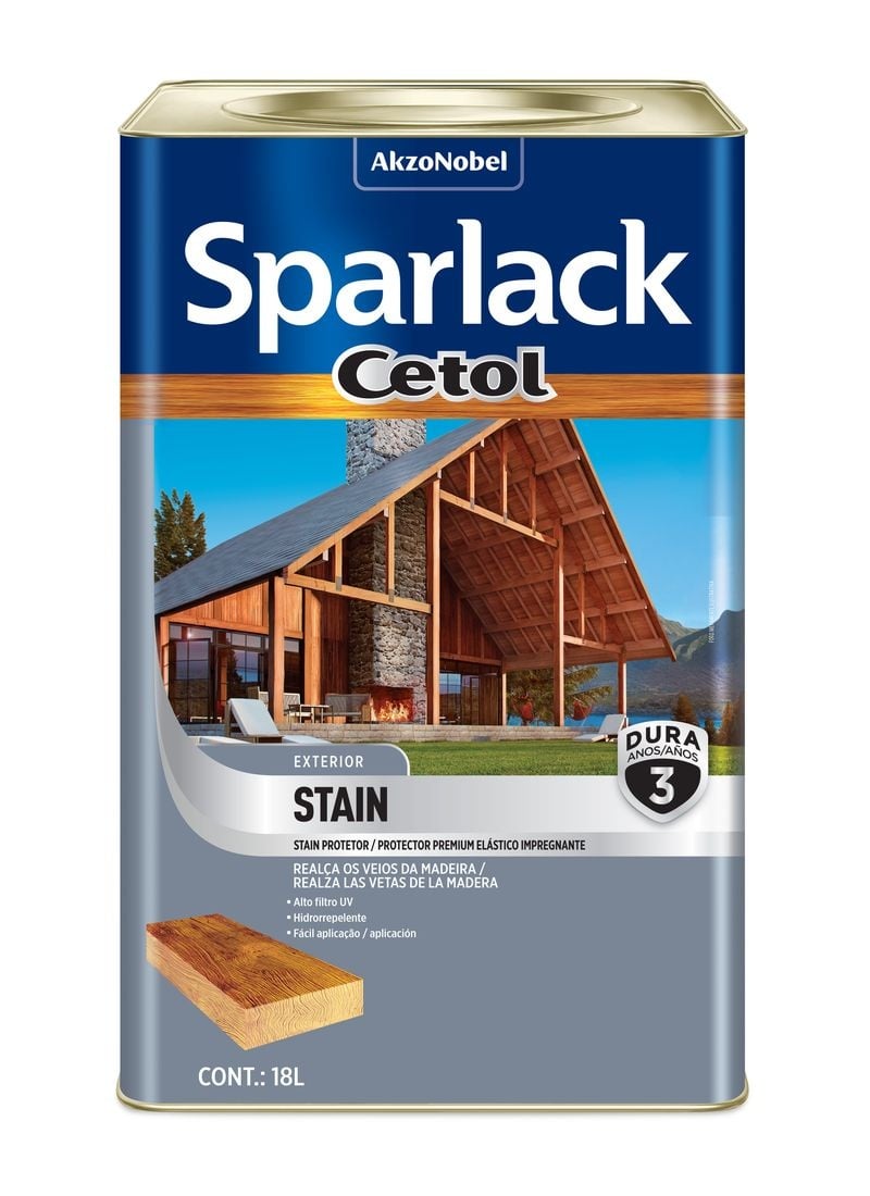 CETOL STAIN  AC NATURAL SOLVENTE  18L