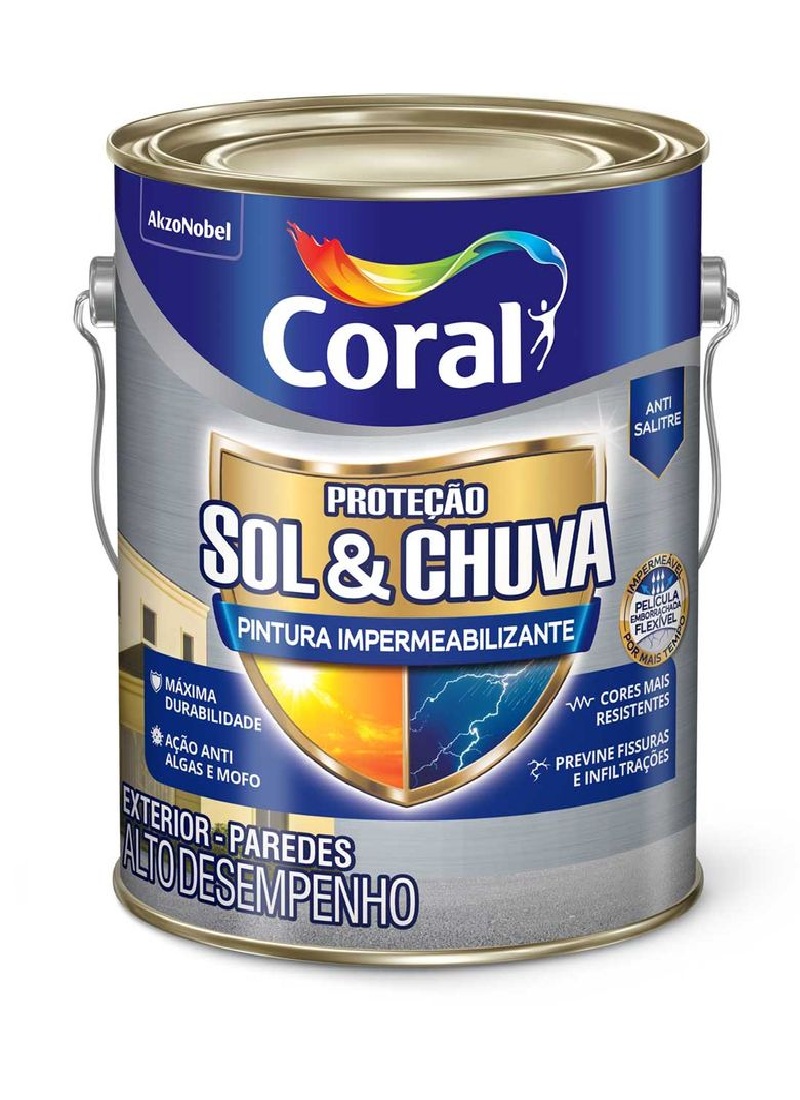 CORAL PROTEÇAO S&C IMPERMEABILIZANTE  BRANCA 3,6L