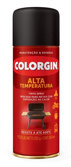 COLORGIN ALTA TEMP 600° PRETO FC      300ML  SPRAY  -  SHERWIN W.