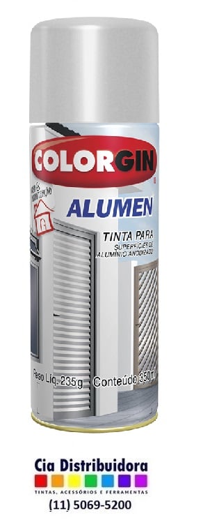 COLORGIN ALUMEN ALUMINIO              350ML  SPRAY  -  SHERWIN W.