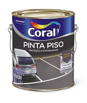CORAL PINTA PISO CINZA ESCURO 078   3,6L