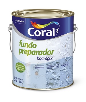 CORAL FUNDO PREPARADOR PAREDE BASE D AGUA 3,6L