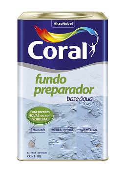 CORAL FUNDO PREPARADOR PAREDE BASE D AGUA 18L