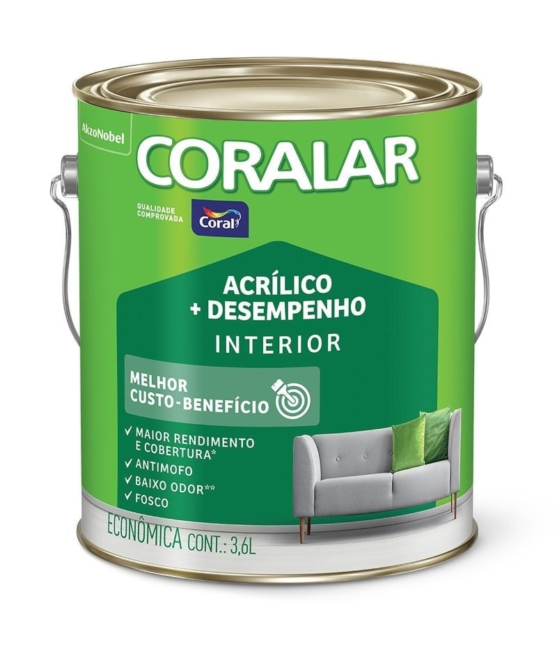 CORALAR ACR + DESEMPENHO PALHA   3,6L