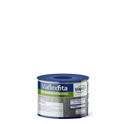 FITA VIAFLEX ALUMINIO    10CM X 10M - VIAPOL