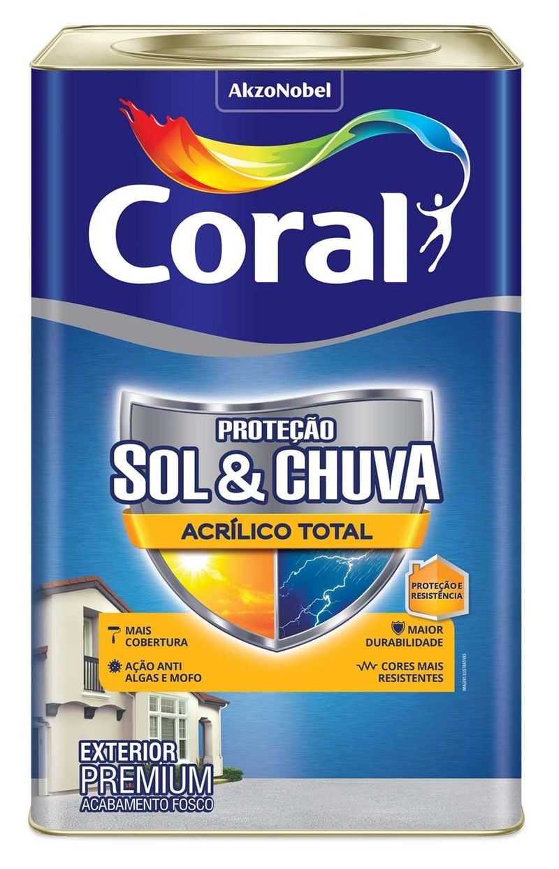 CORAL  ACR.TOTAL SOL&CHUVA FOS  GELO  18L