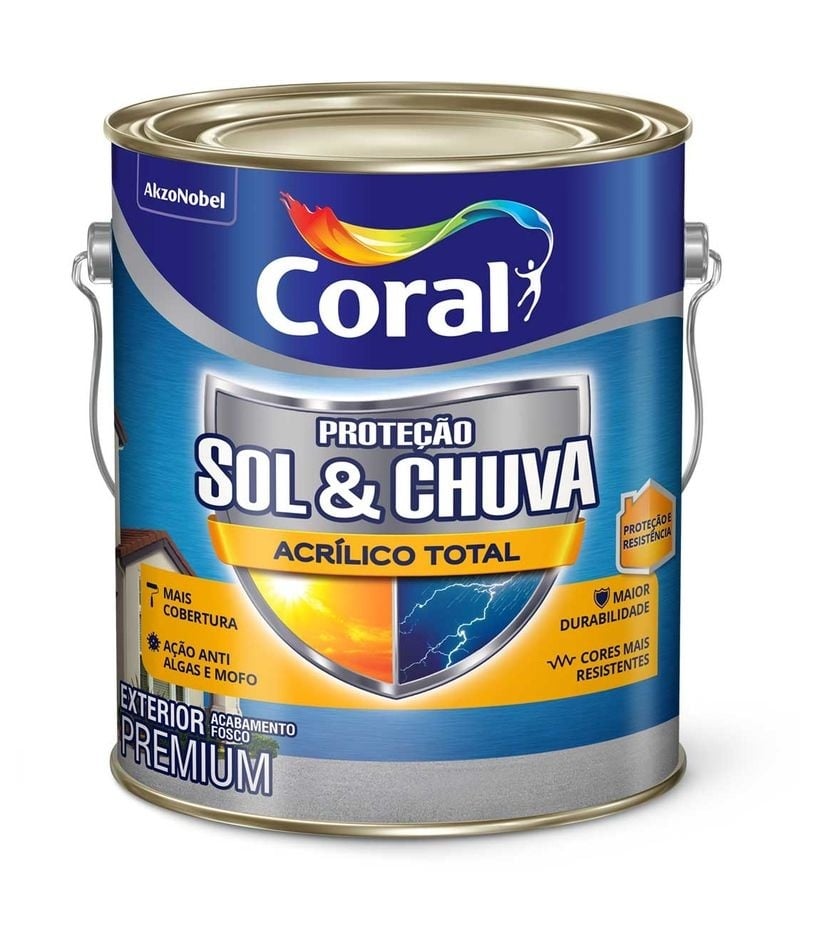 CORAL  ACR.TOTAL SOL&CHUVA FOS ALGODAO EGIPCIO 3,6L
