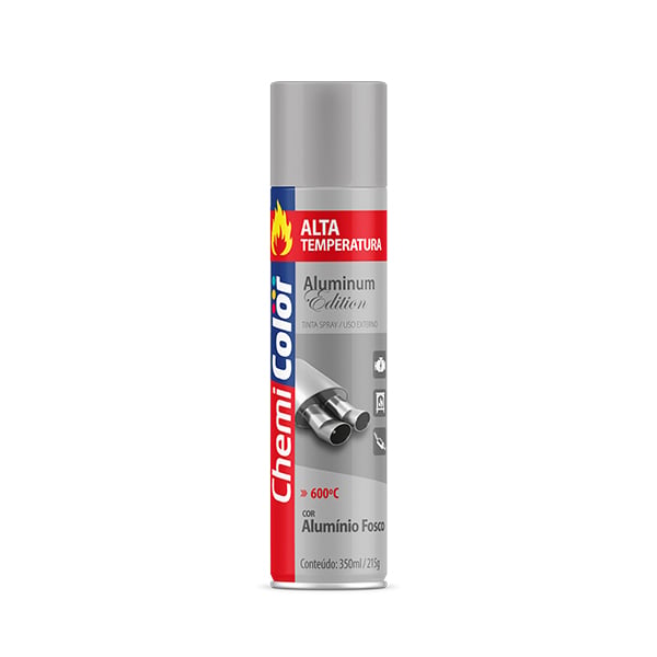 CHEMICOLOR ALTA TEMP ALUMINIO    350ML  SPRAY  -  BASTON
