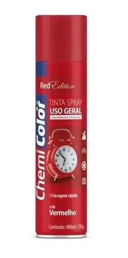 CHEMICOLOR USO GERAL VERMELHO      400ML  SPRAY  -  BASTON