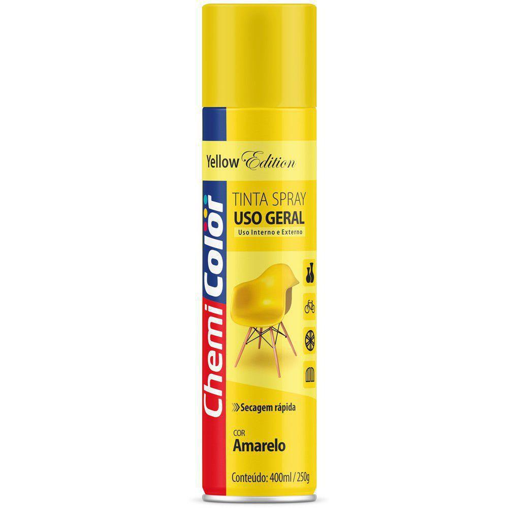 CHEMICOLOR USO GERAL AMARELO     400ML  SPRAY  -  BASTON