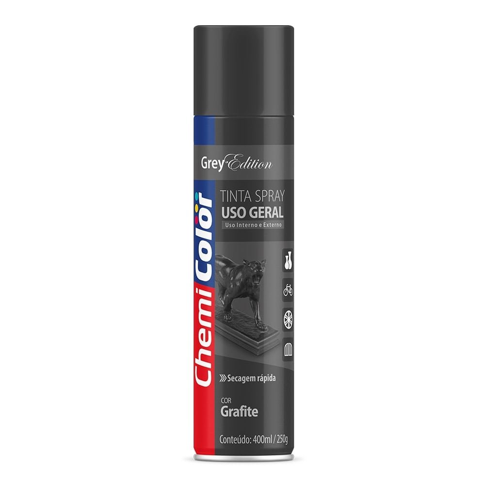CHEMICOLOR USO GERAL GRAFITE       400ML  SPRAY  -  BASTON