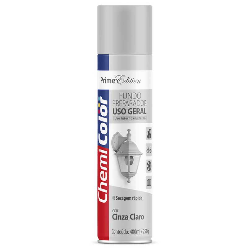 CHEMICOLOR USO GERAL FUNDO PREP CINZA     400ML  SPRAY  -  BASTON