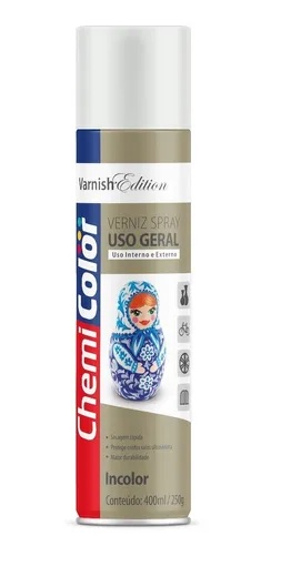 CHEMICOLOR USO GERAL VERNIZ     400ML  SPRAY  -  BASTON
