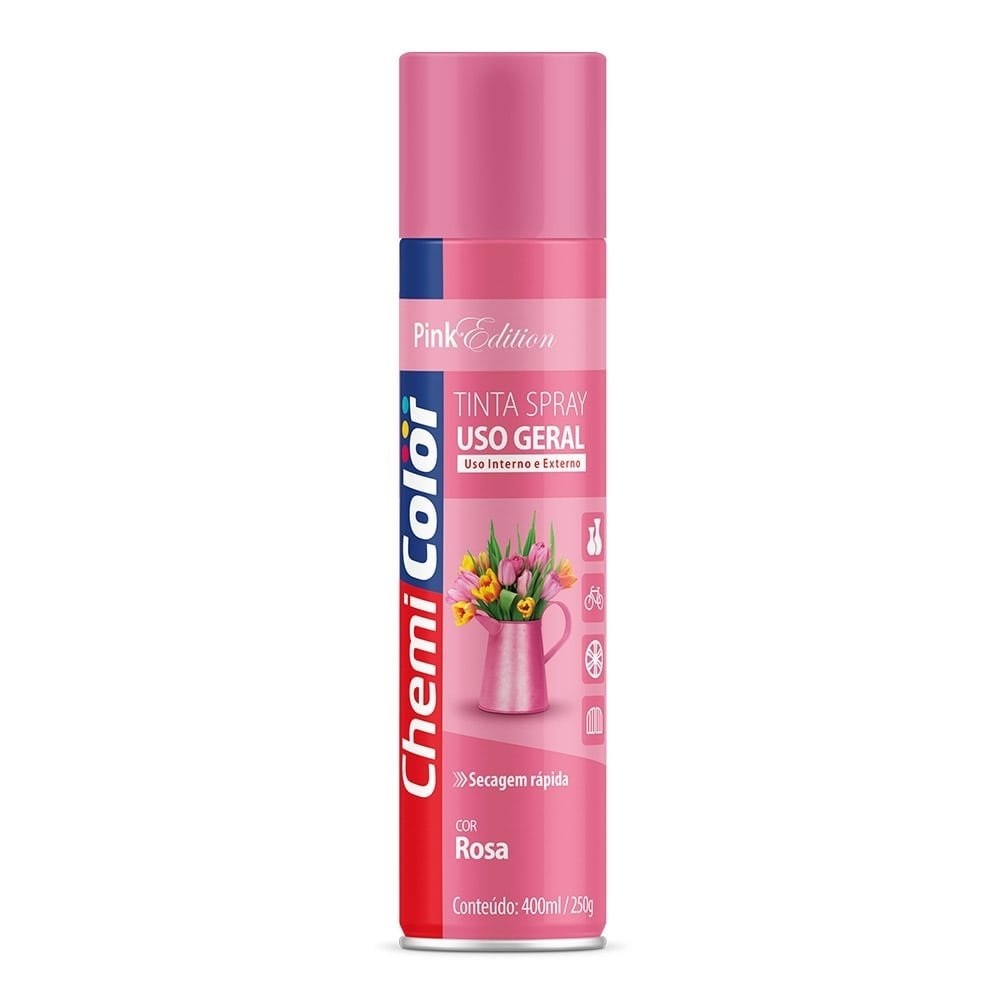 CHEMICOLOR USO GERAL ROSA     400ML  SPRAY  -  BASTON