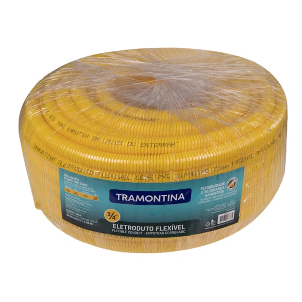 ELETR CORRUGADO (CONDUITE) AMARELO DN25 3/4