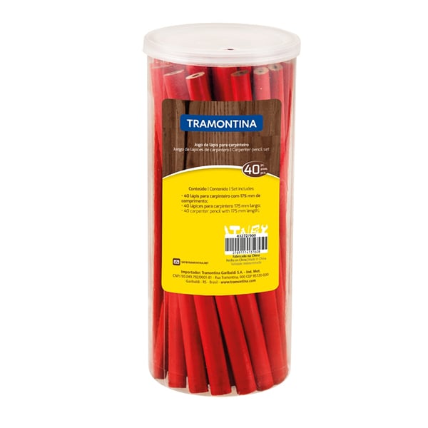 JOGO DE LAPIS CARPINTEIRO 40PCS TRAMONT