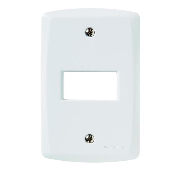 PLACA 4X2 1P HORIZ LUX2 BR TRAMONT