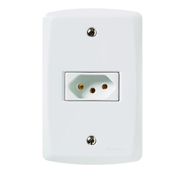 CJ 4X2 1TOMADA 10A LUX2 BR TRAMONT