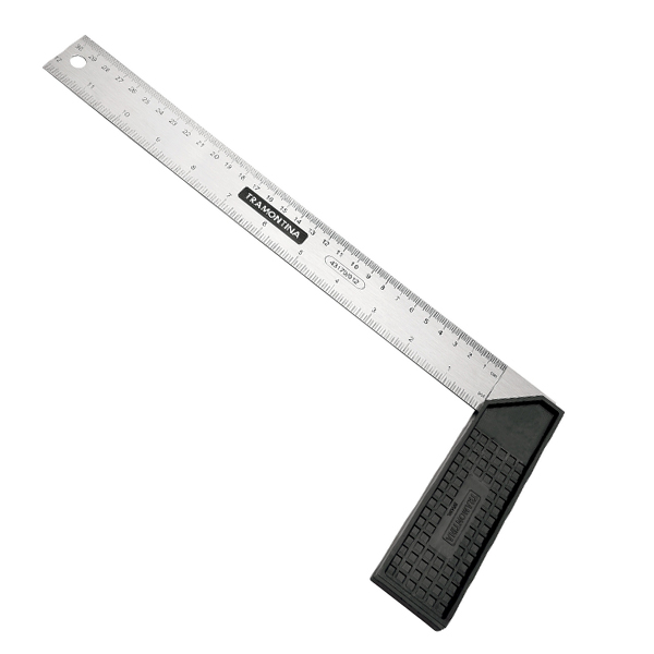 ESQUADRO 30CM CORPO EM ACO ESPECIAL TRAMONT