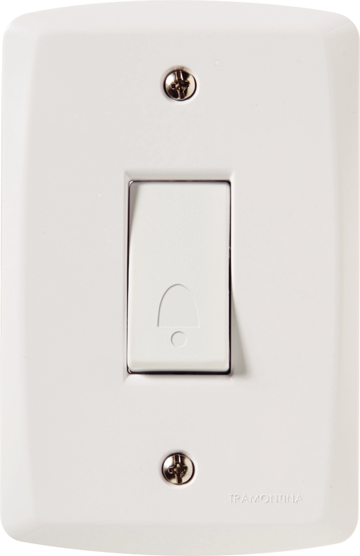 CJ PULSADOR CAMPAINHA 10A/250V LUX2  PC - TRAMONTINA