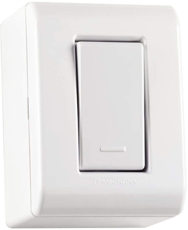CAIXA C/ 1 INTERRUPTOR SIMPLES  LIZFLEX   PC - TRAMONTINA