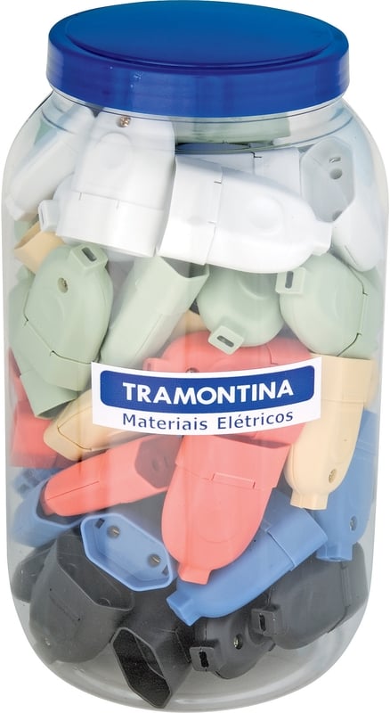 POTE PLUGUE FEMEA 2P 10A 6 CORES C/ 66   PC - TRAMONTINA