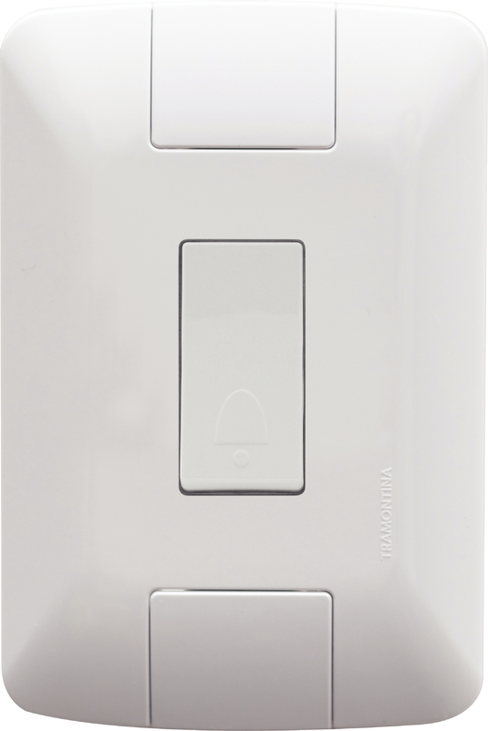 CJ PULSADOR CAMPAINHA 6A/250V ARIA PC - TRAMONTINA
