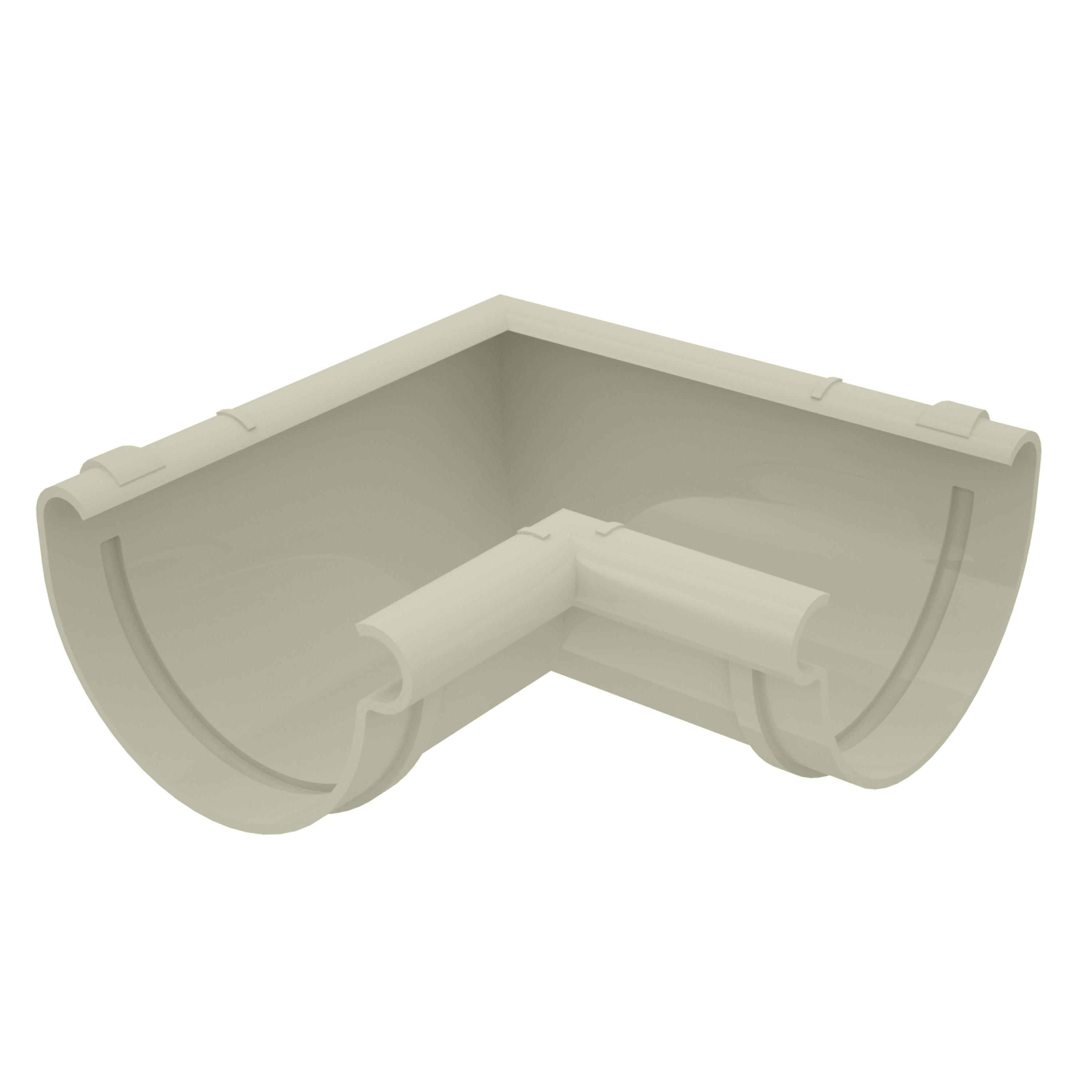 ESQUADRO INTERNO AQUAPLUV BEGE DN125 CB - UND 1/8 - TIGRE