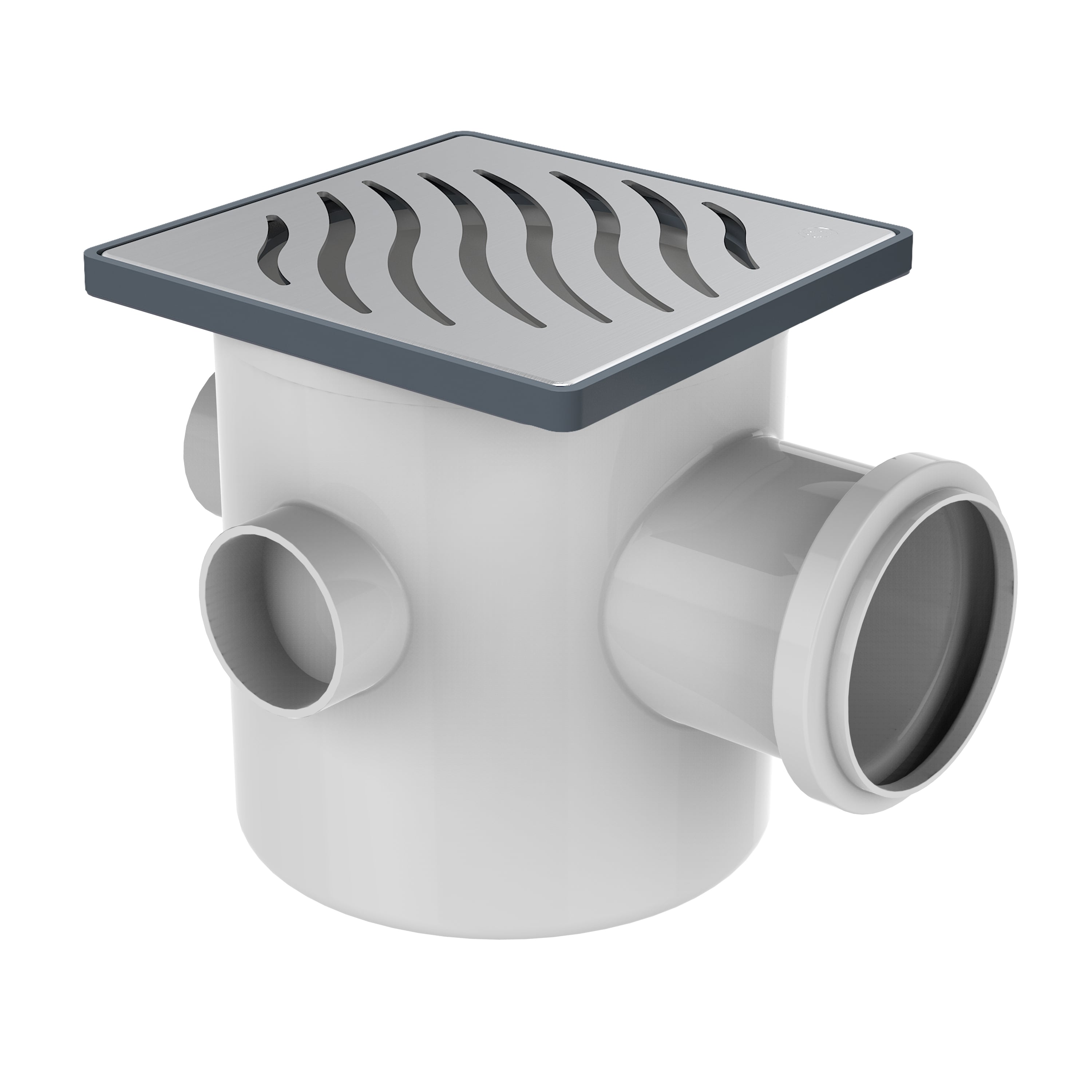 CAIXA SIFONADA PG PR QD/GR INOX 100X100X50 CB - UND 1/6 - TIGRE