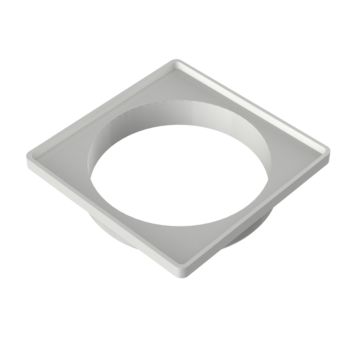 PORTA GRELHA QUADRADO BRANCO 150MM CB - UND 1/6 - TIGRE