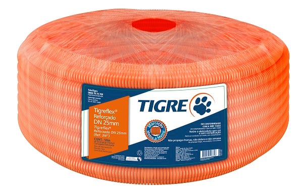 ELETR CORRUGADO (CONDUITE) LARANJA 20MM 50M 1/2