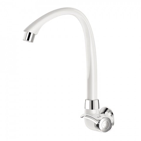 TORNEIRA ABS COZ PAREDE ALTA MOVEL LINEA BRANCA/CROMO 1/2-3/4 - UND 1/