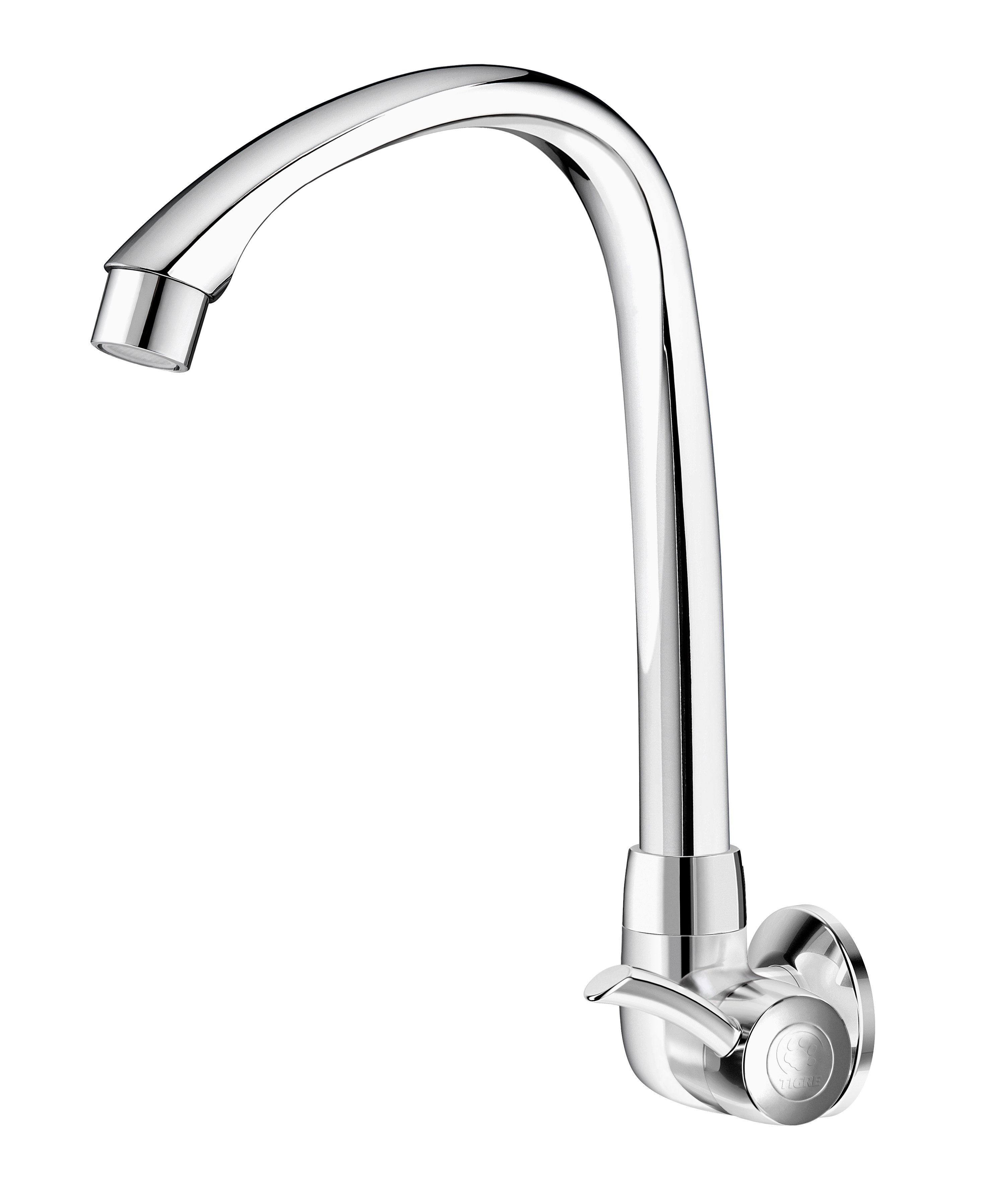 TORNEIRA ABS COZ PAREDE ALTA MOVEL LINEA CROMO 1/2-3/4 - UND 1/3 - TIG