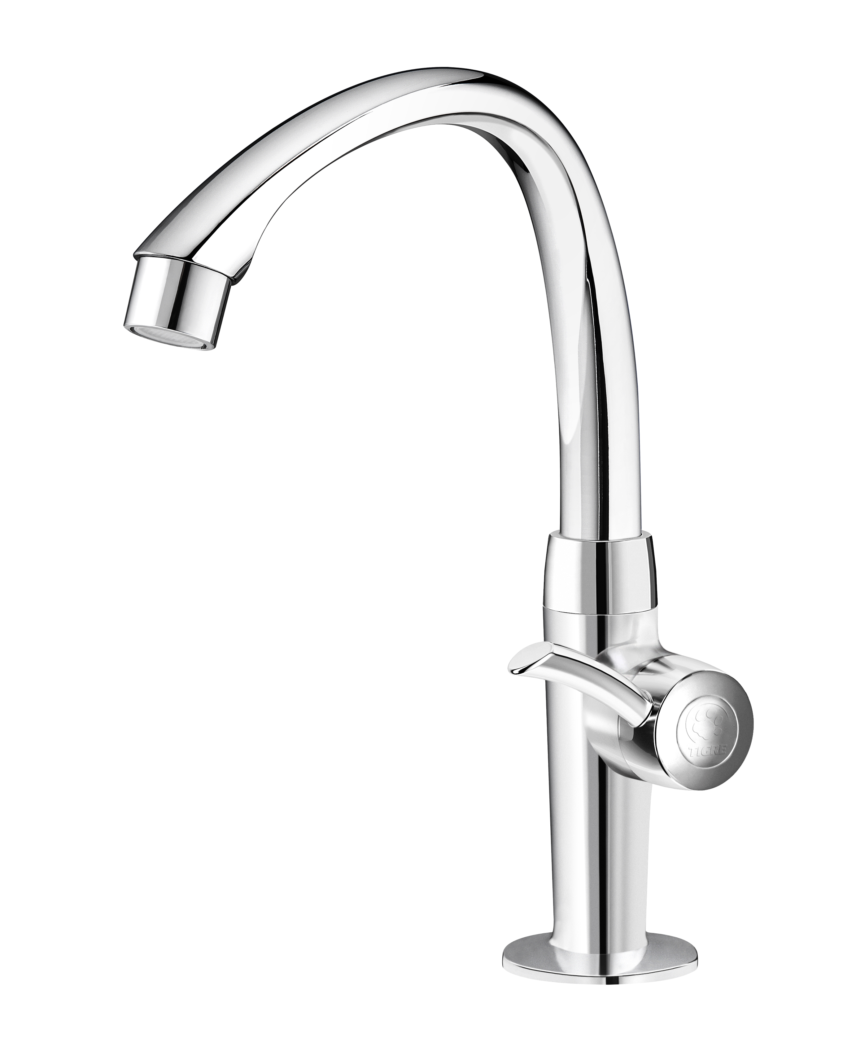 TORNEIRA ABS LAV MESA ALTA MOVEL LINEA CROMO 1/2 - UND 1/3 - TIGRE