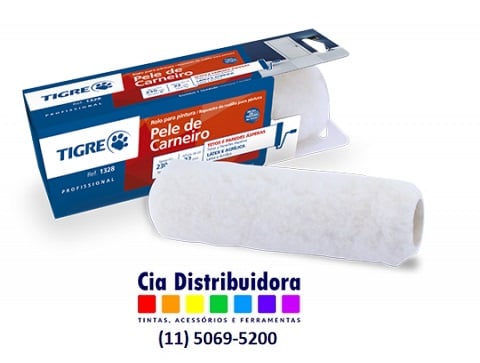 ROLO LA PELE CARNEIRO 1328-18CM - TIGRE