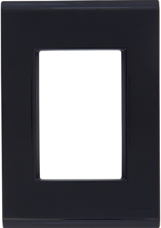 PLACA 4X2 3 POSTOS GRAFITE LIZ - TRAMONTINA