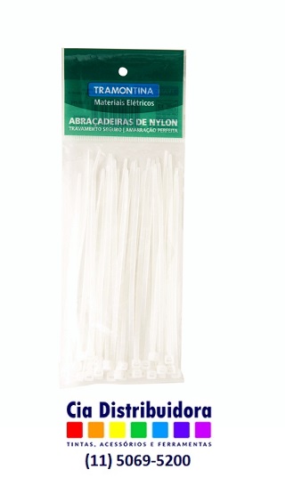ABRACADEIRA NYLON 95X2,4 BRANCA PCT 30 - TRAMONTINA