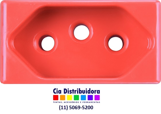 MODULO TOMADA 20A VERMELHA  TRAMONT