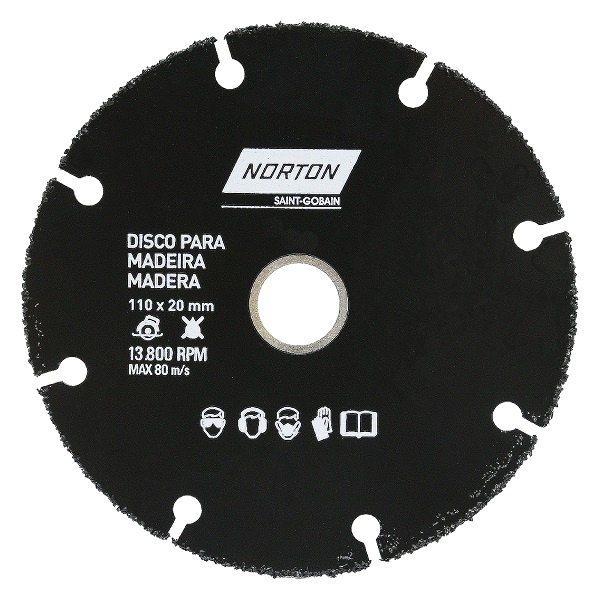 DISCO CORTE PARA MADEIRA 110X20  - NORTON