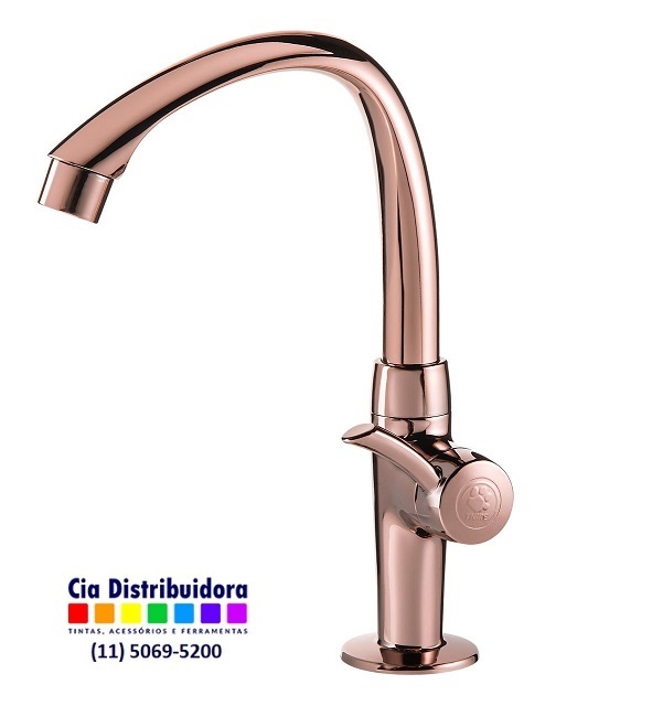 TORNEIRA ABS LAVATORIO MESA LINEA  A MV RG1/2 ROSE GOLD - TIGRE