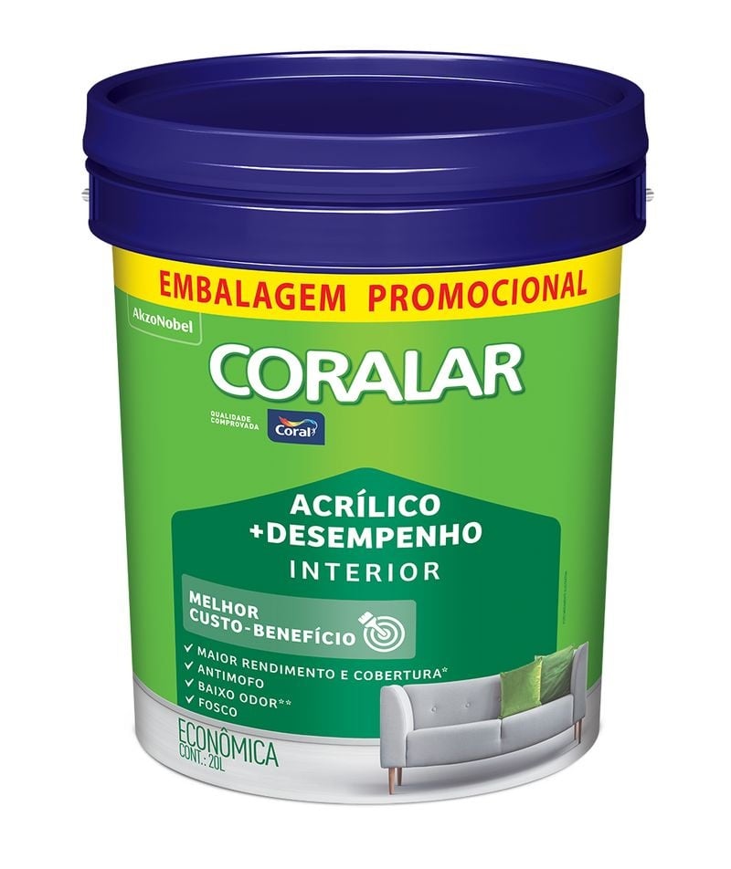 CORALAR ACR + DESEMPENHO BRANCO 20L   BALDE PLAST
