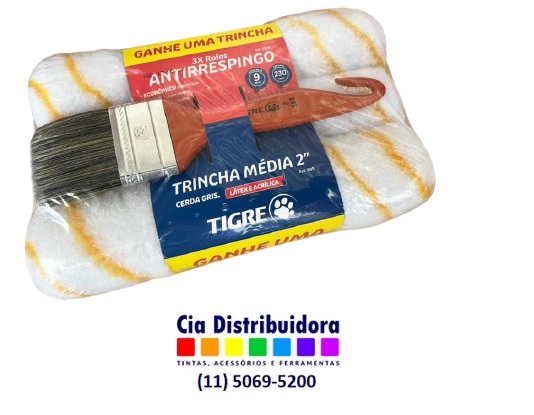 KIT 3 ROLOS 1376 + TRINCHA 695-2 - TIGRE