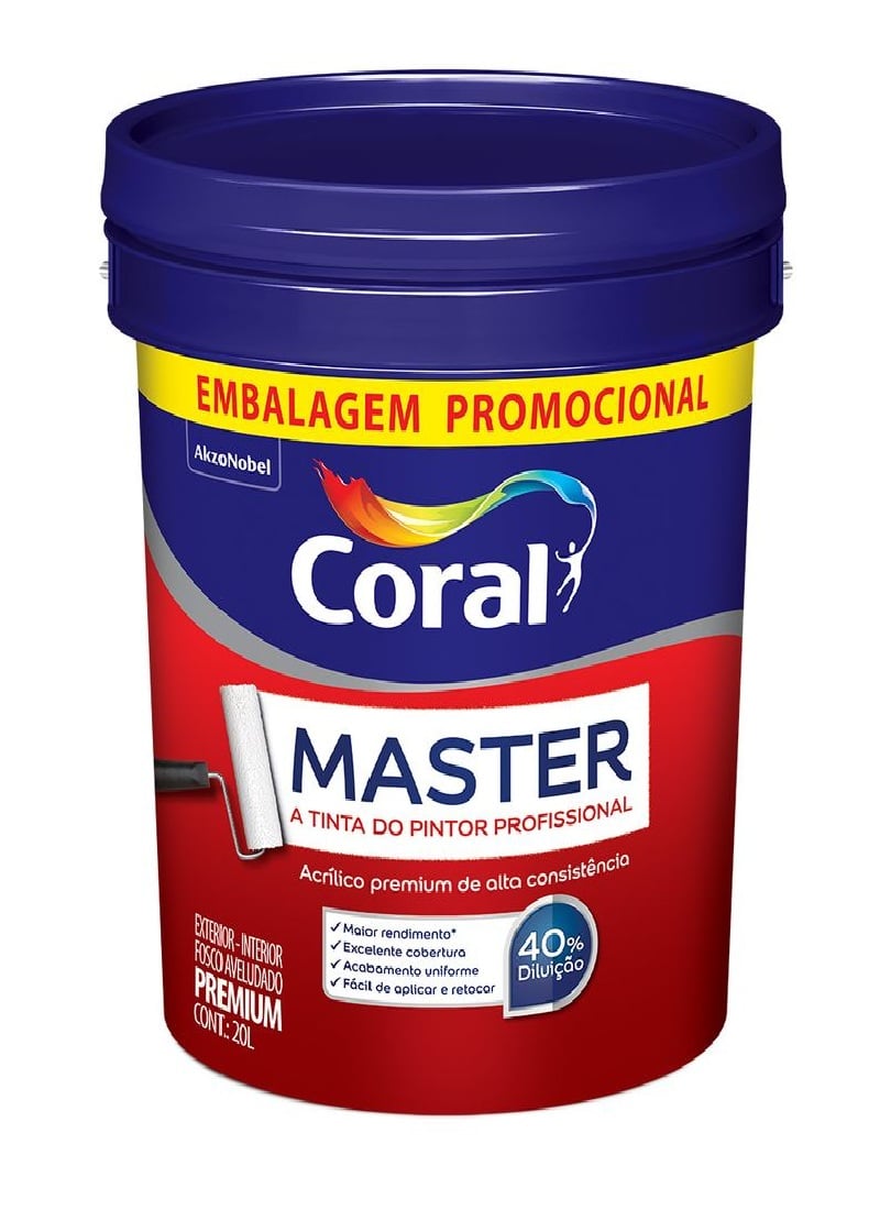 CORAL MASTER FO   BRANCO    20L  BALDE
