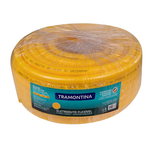 ELETR CORRUGADO (CONDUITE) AMARELO DN20 1/2