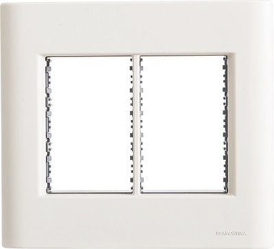 PLACA 4X4 6P GIZ BRANCA SOFT TOUCH C/SUPORTE   -  TRAMONTINA