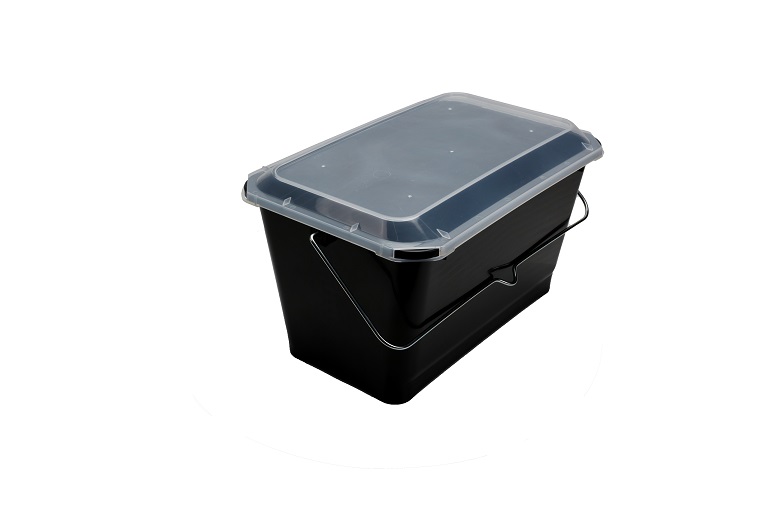 CACAMBA PRO DE CHÃO C/TAMPA 2309-02      15L   -   TIGRE