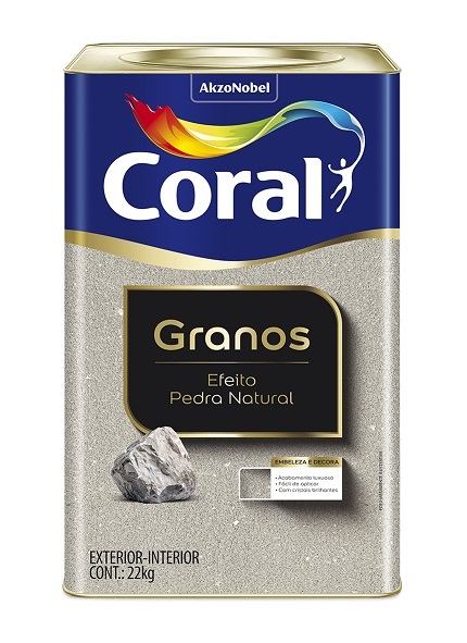 CORAL GRANOS EFEITO PEDRA NATURAL MÉDIA    22KG
