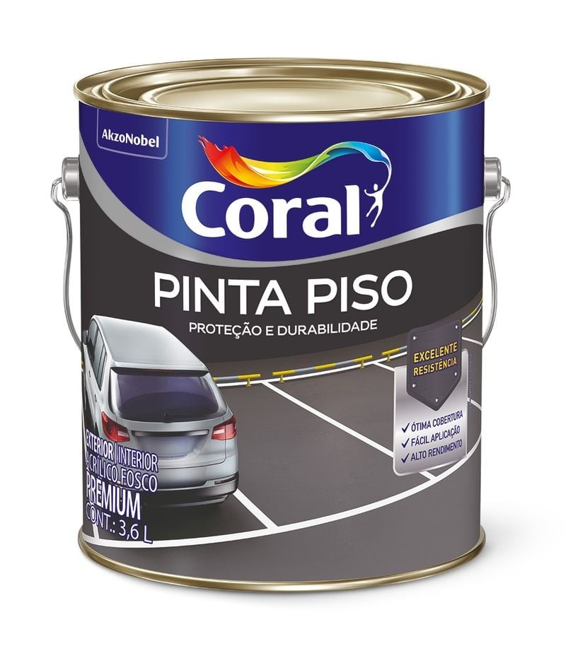 CORAL PINTA PISO CERAMICA 3,6L
