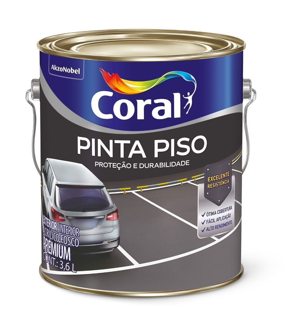 CORAL PINTA PISO MARROM 3,6L