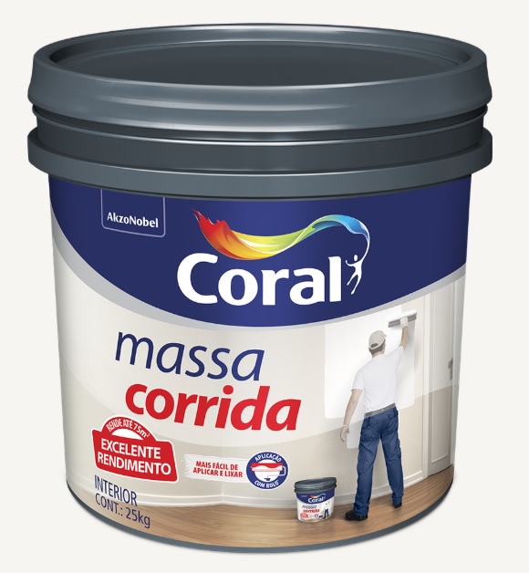CORAL MASSA CORRIDA PVA  BD PLAST.     25KG